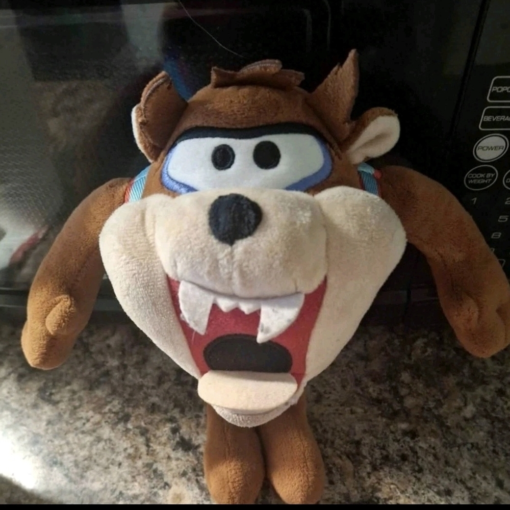 Plush Cartoon Character Toy - Brown and White